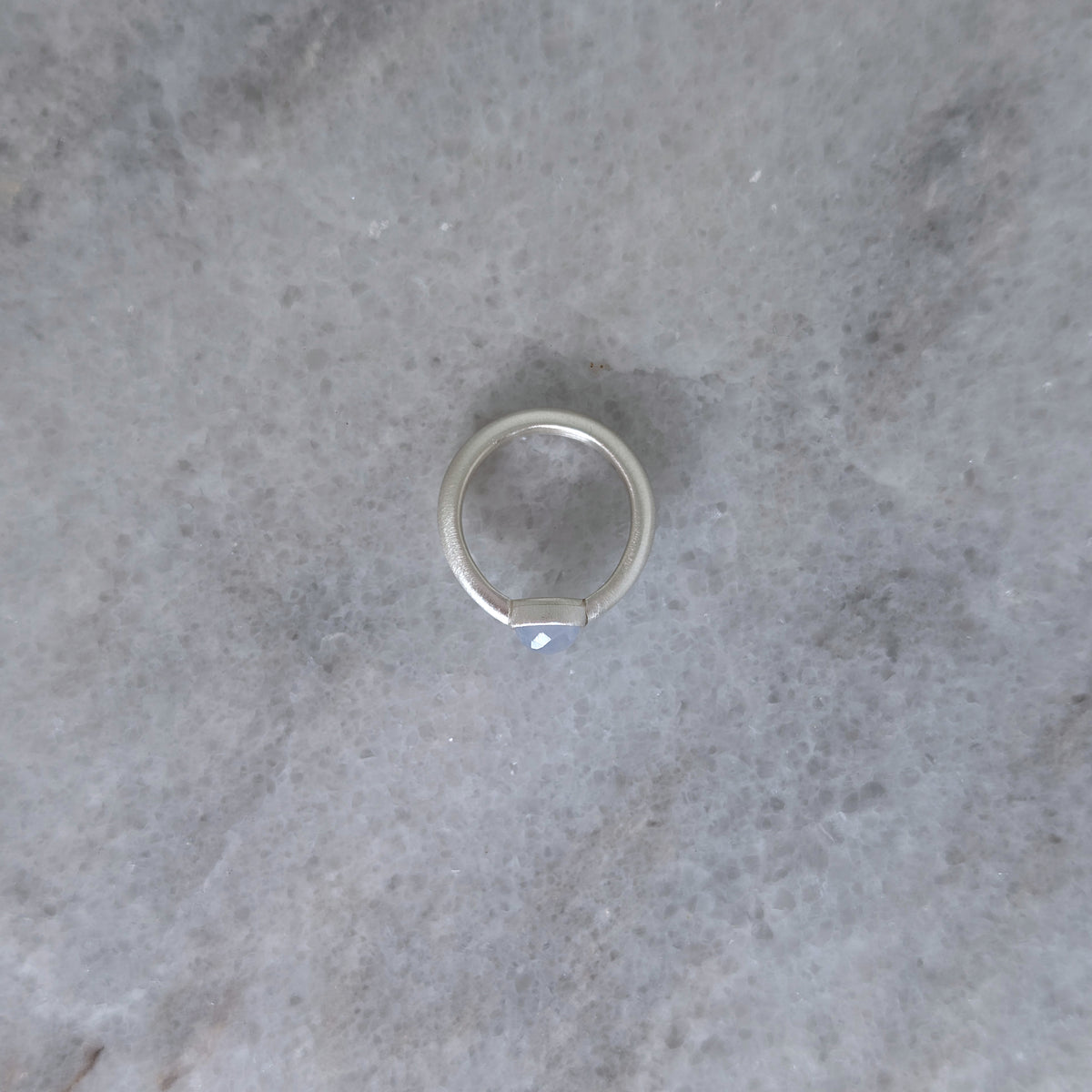 Chalcedony in Silver Ring