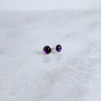 Gem Studs in Silver