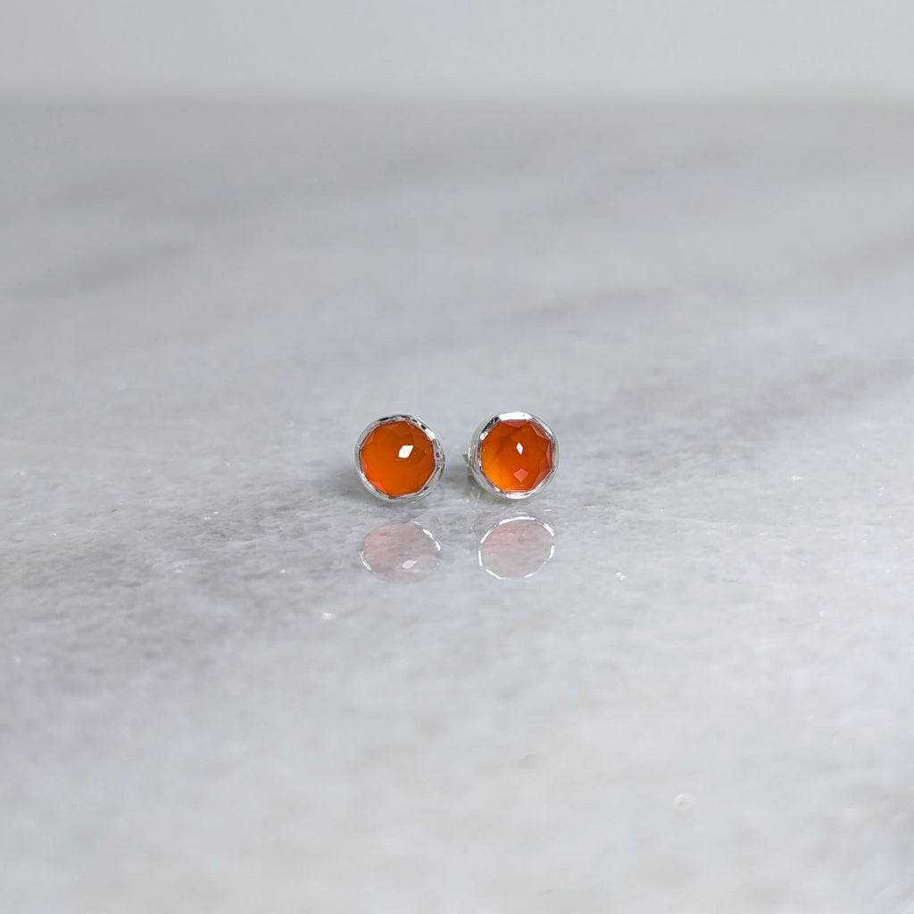 Gem Studs in Silver