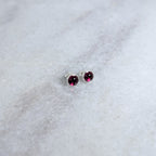 Gem Studs in Silver